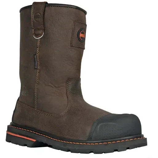 Hoss Men's Cartwright II Soft Toe Waterproof Wellington Work Boot - Brown 90216