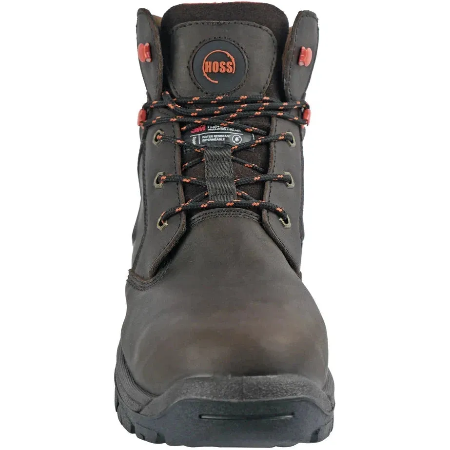 Hoss Men's Hudson Composite Toe Waterproof Puncture Resist Work Boot - Brown 60466