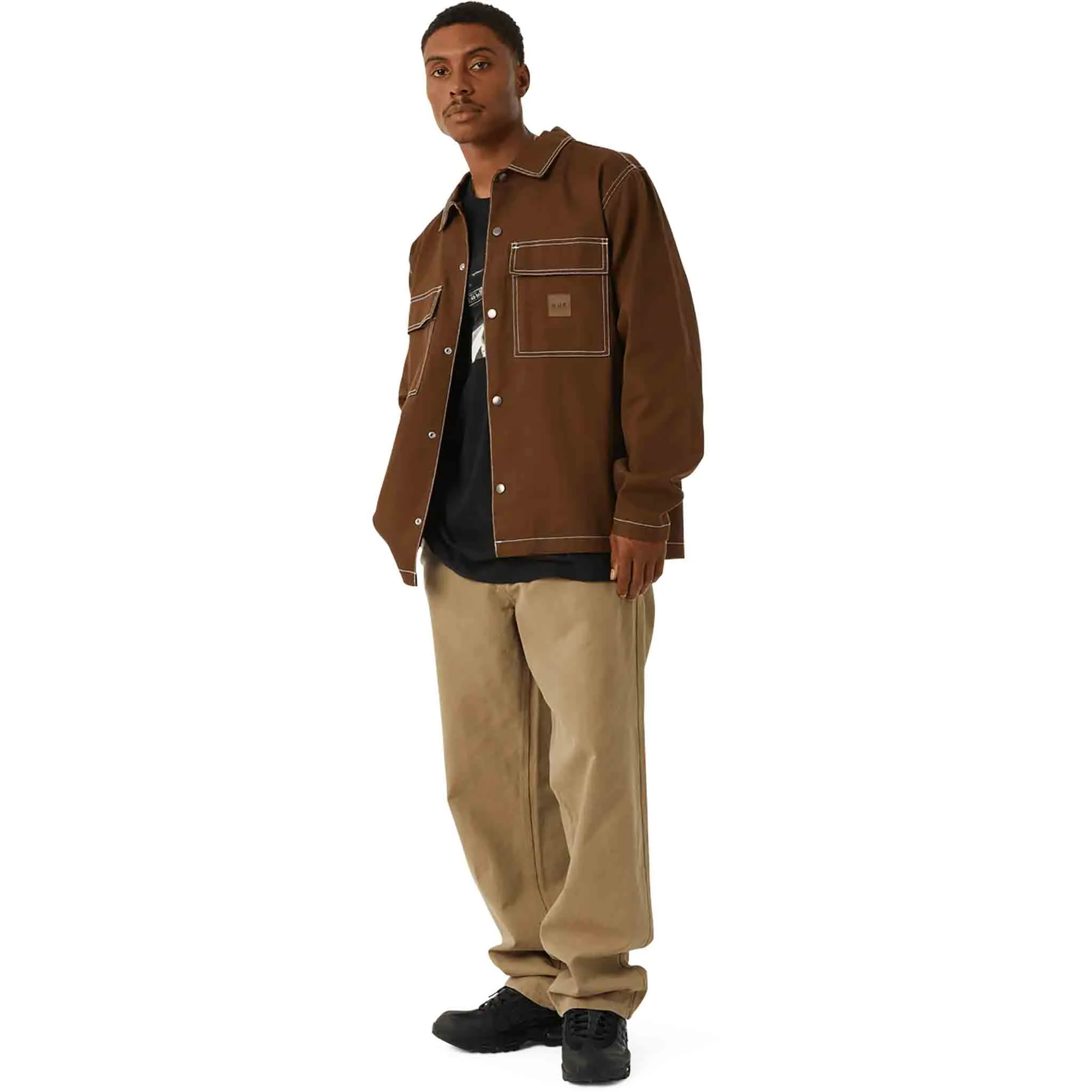 Huf Mason Shacket Espresso