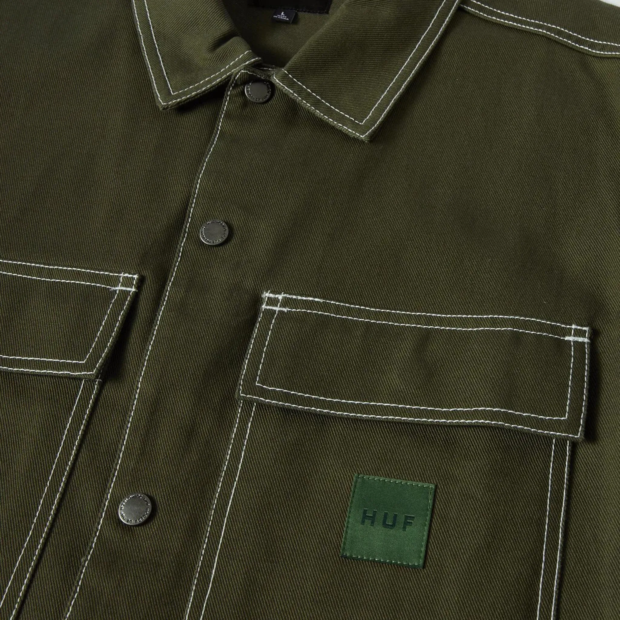 HUF Mason Shacket Hunter Green