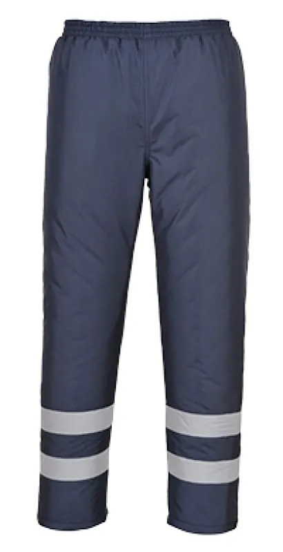 Iona Lined (padded) Waterproof Safety work Trousers Portwest S482 Enhanced Visibility