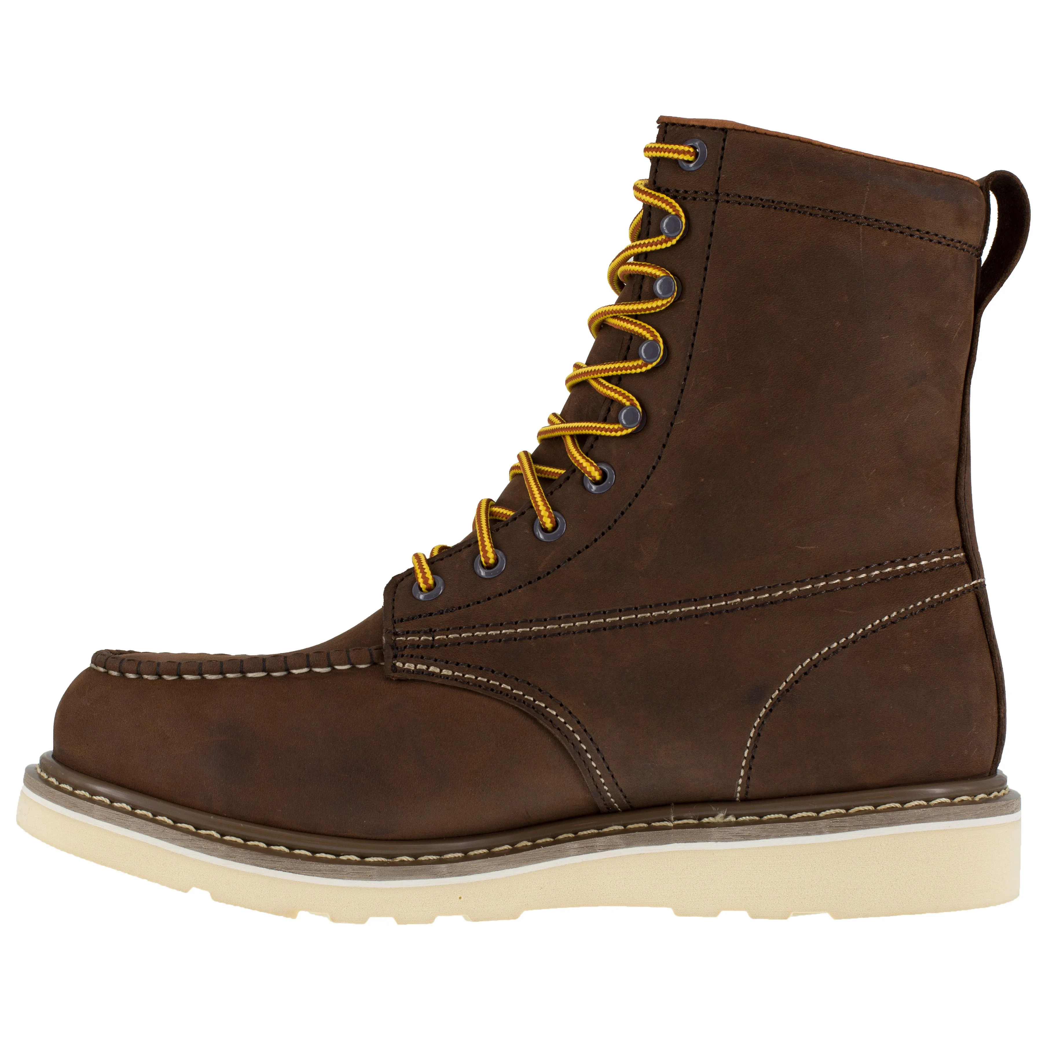 Iron Age Men's Reinforcer 8" Steel Toe Wedge Work Boot - Brown - IA5081