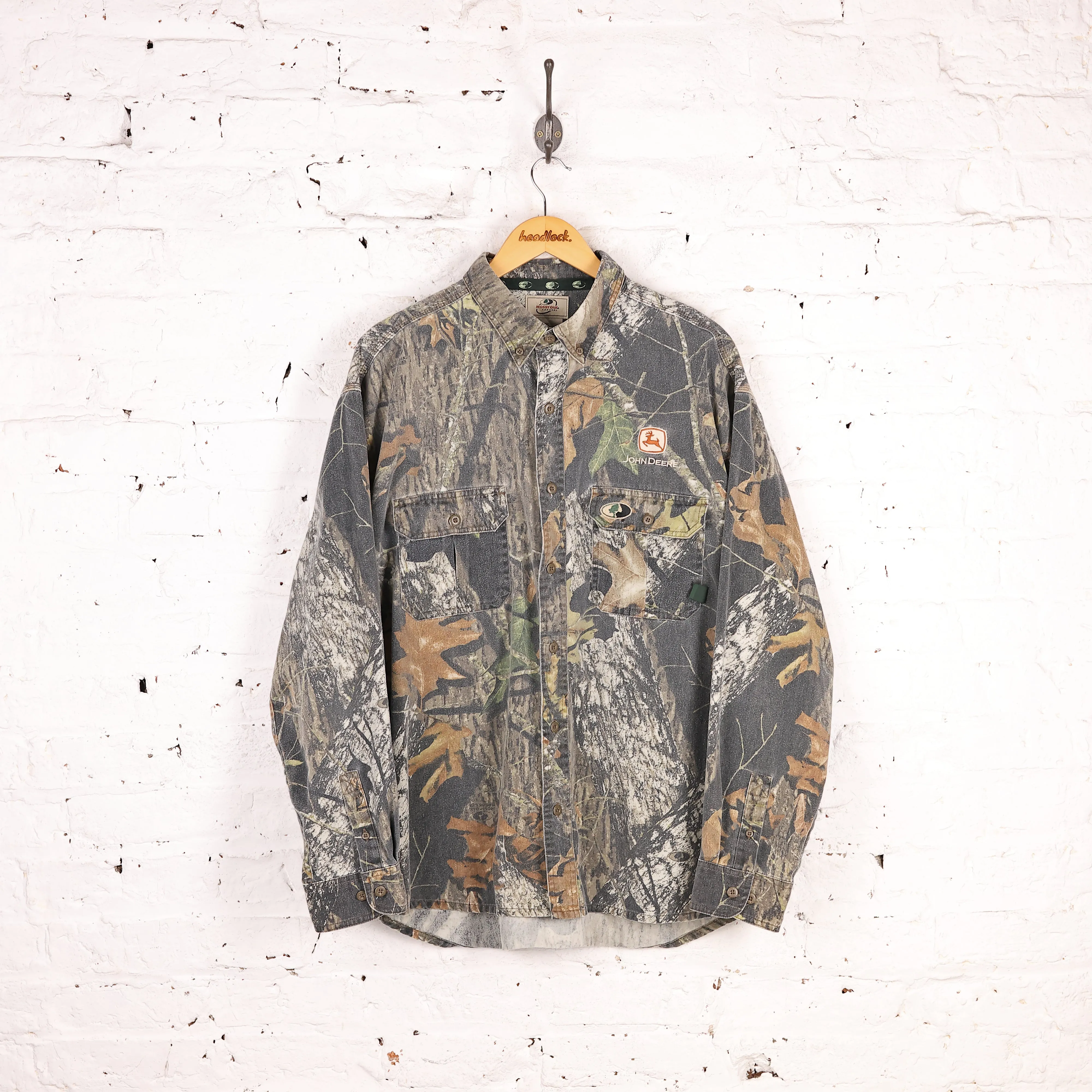 John Deere Real Tree Camo Shirt - Green - XL