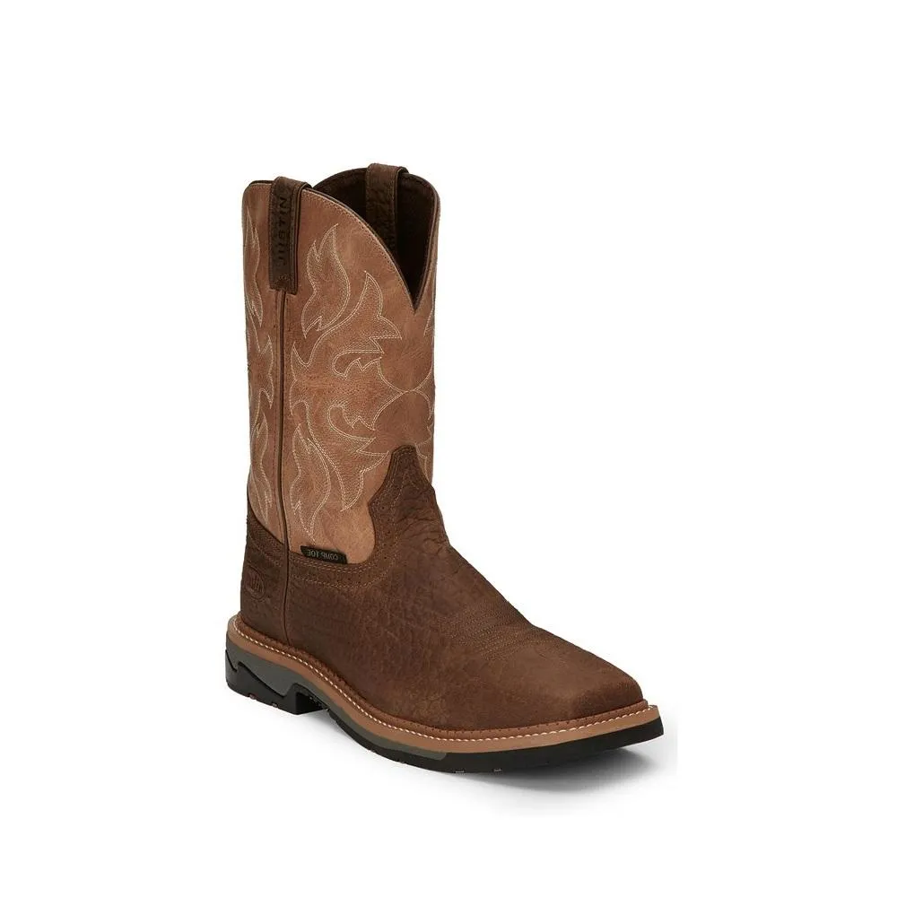 Justin Men's Stampede Bolt Buffalo Composite Toe Work Boots SE4103/WK4103