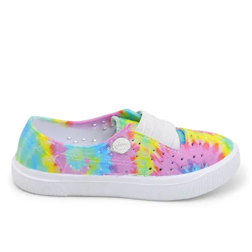 Kids Tie Dye Blowfish Slip On Shoes