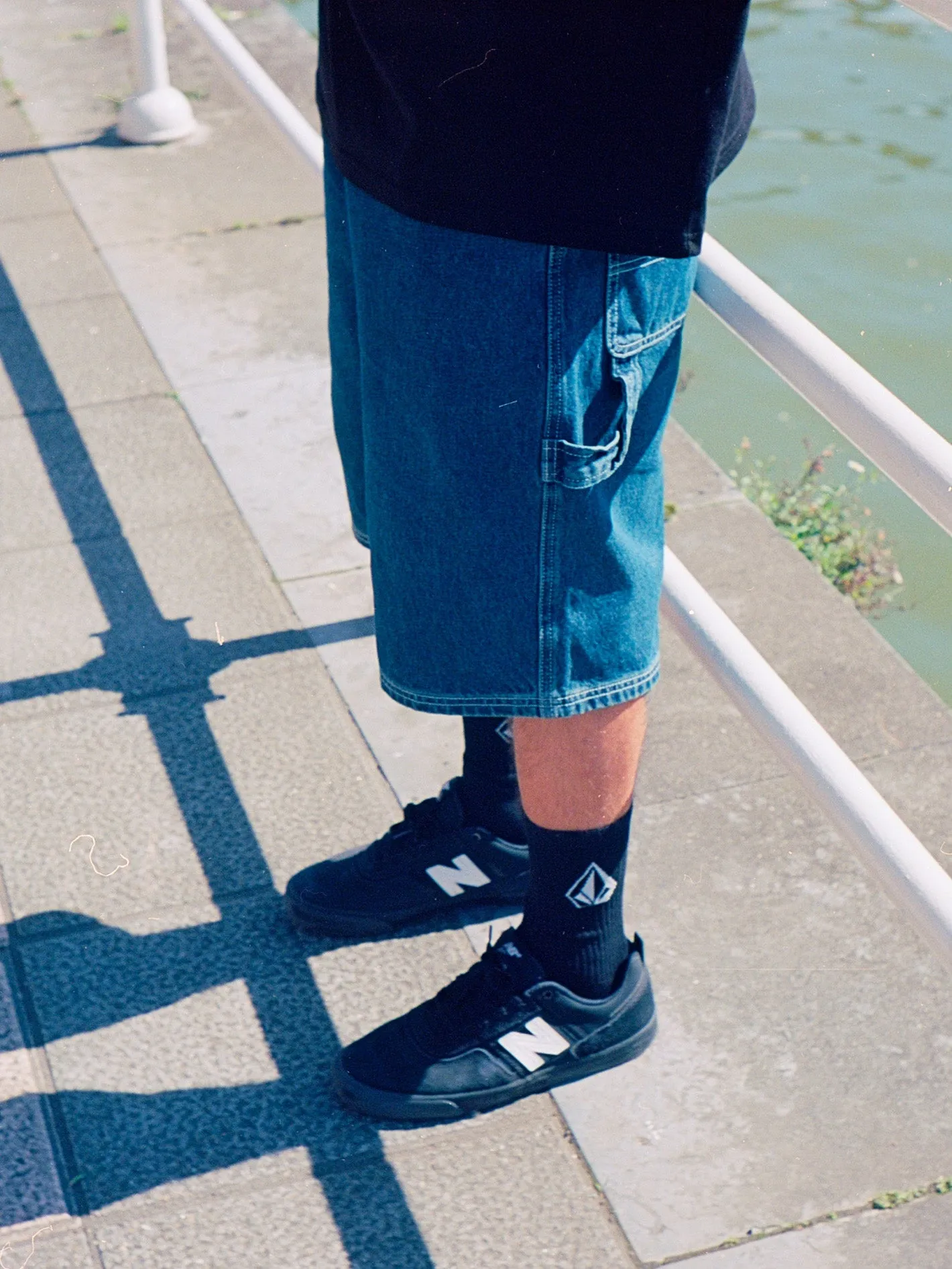 Labored Denim Utility Short - INDIGO RIDGE WASH