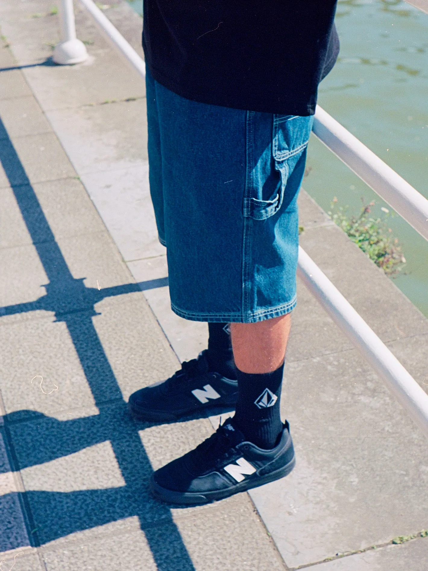 Labored Denim Utility Short - INDIGO RIDGE WASH