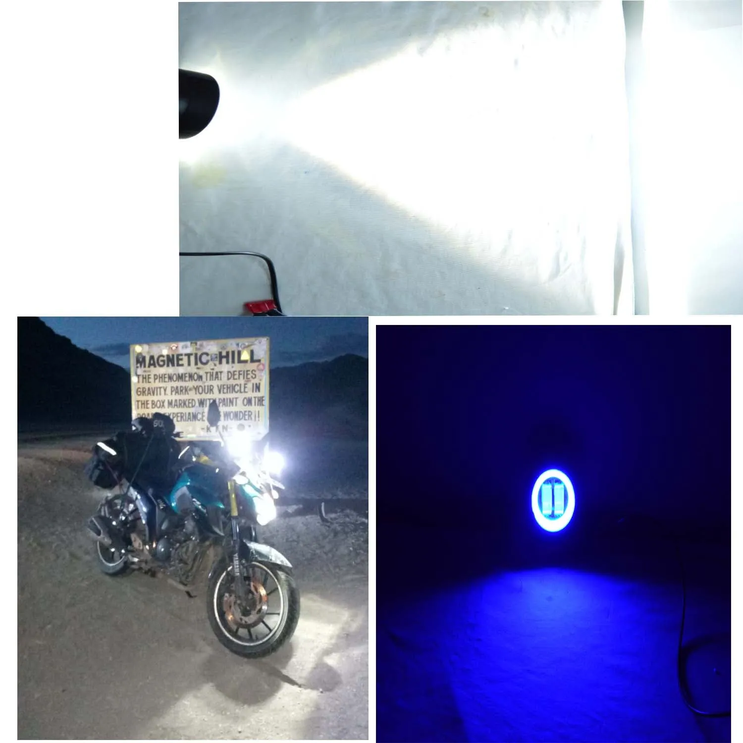 Led Fog Light With Blue Ring 20 W (Pack of 2 Pcs)