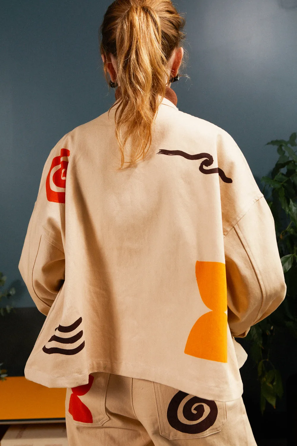 L.F.Markey Wide Chore Coat Agora Print