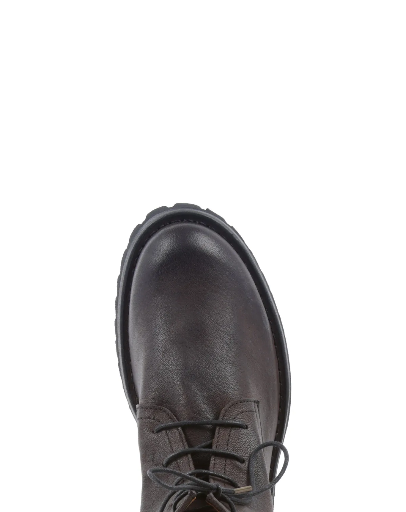 M-EZRA Brown Leather Lace-up Boots