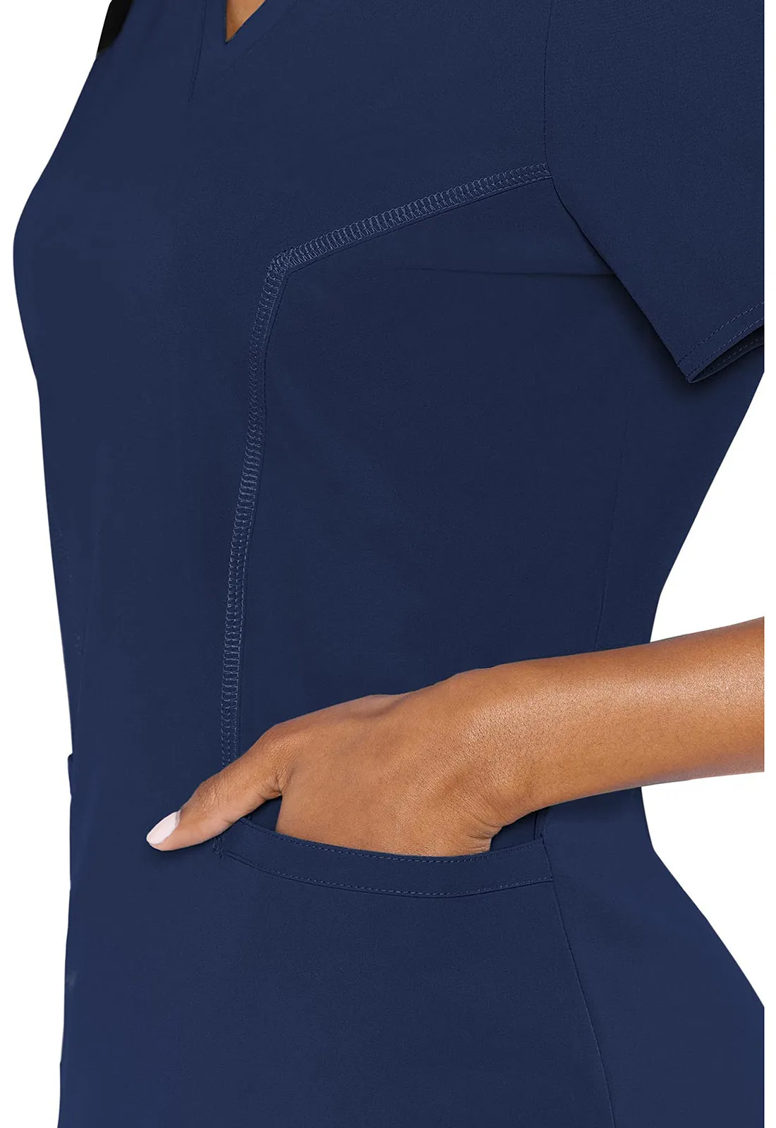 Med Couture MC Peaches Double V Neck Top