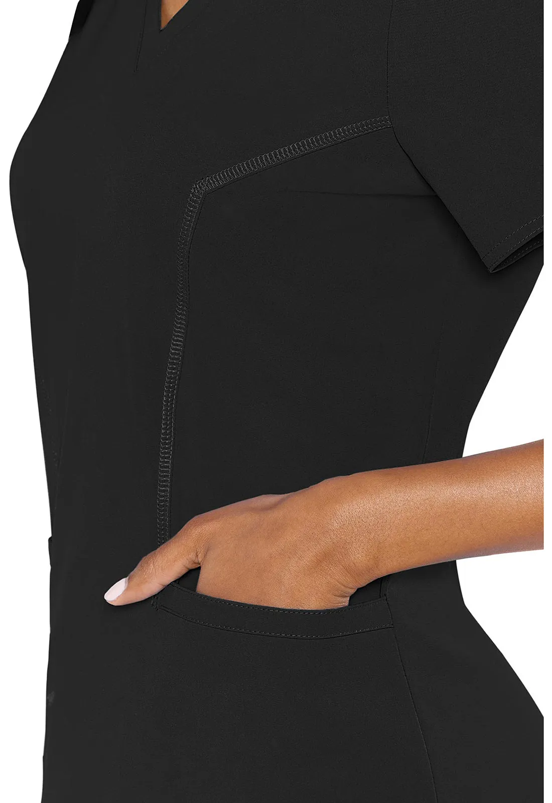 Med Couture MC Peaches Double V Neck Top