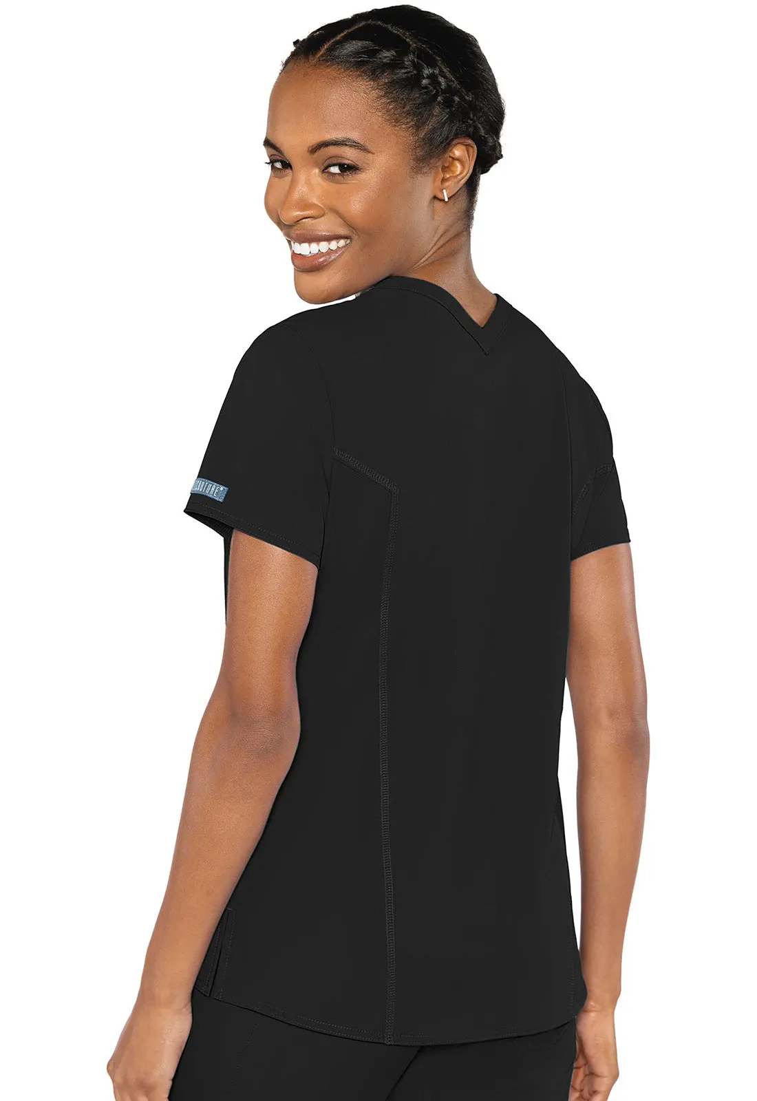 Med Couture MC Peaches Double V Neck Top