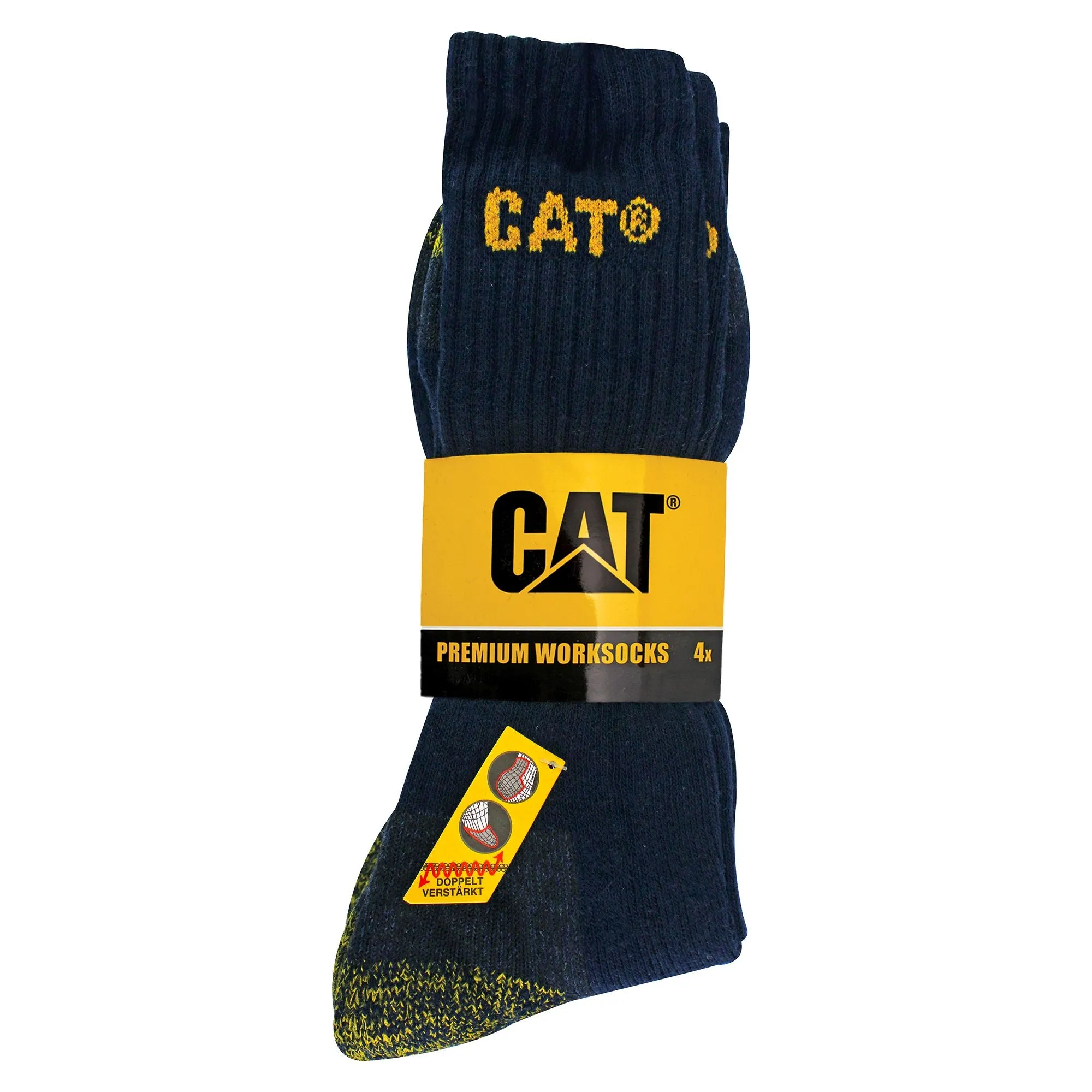 Mens 4 Pack Premium Cotton Work Socks