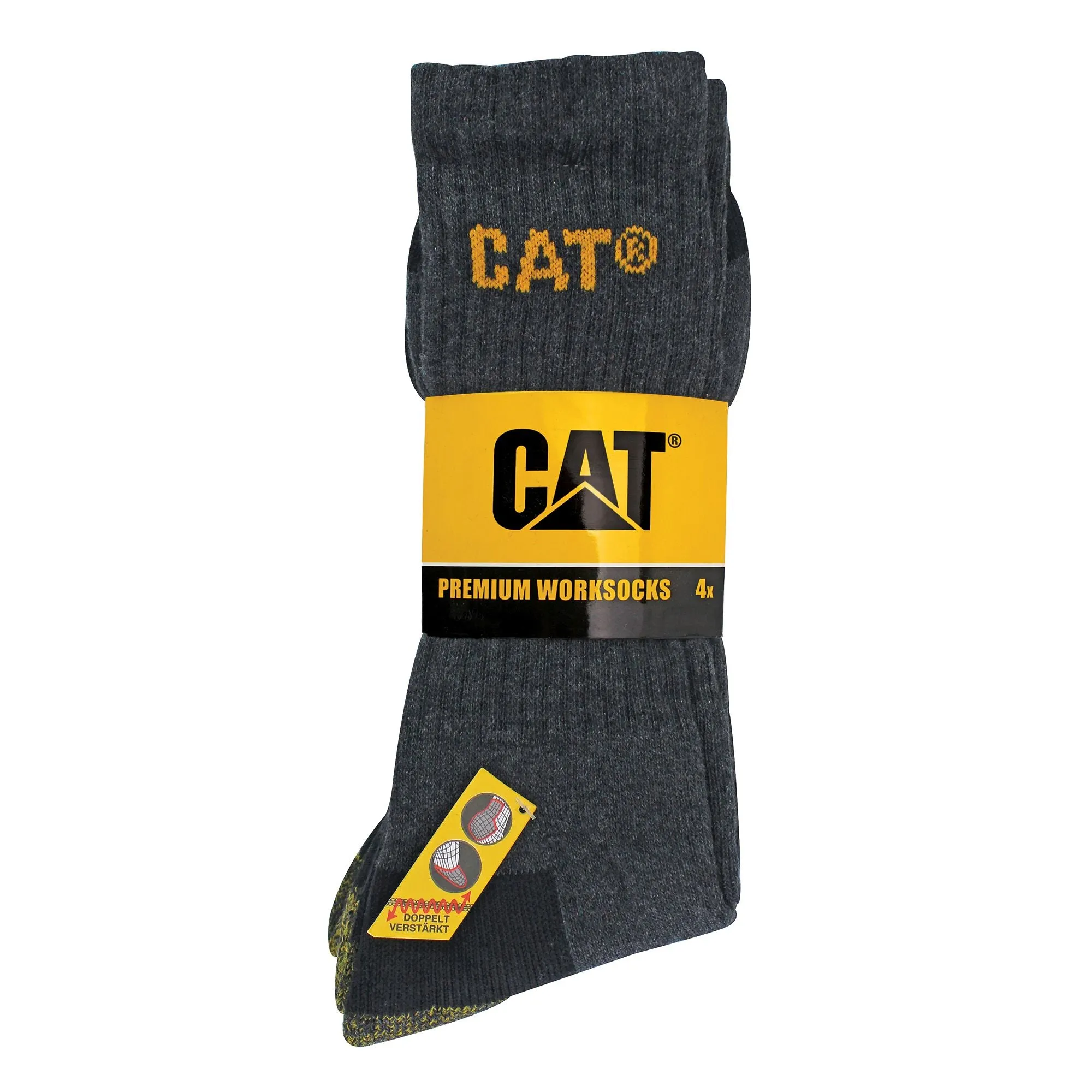 Mens 4 Pack Premium Cotton Work Socks