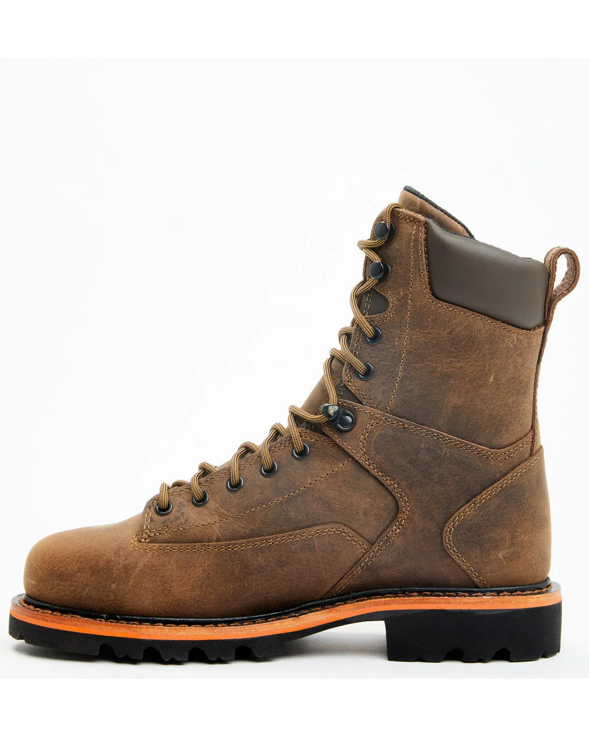Men's 8" Insulated Lace-Up Waterproof Work Boots - Composite Toe