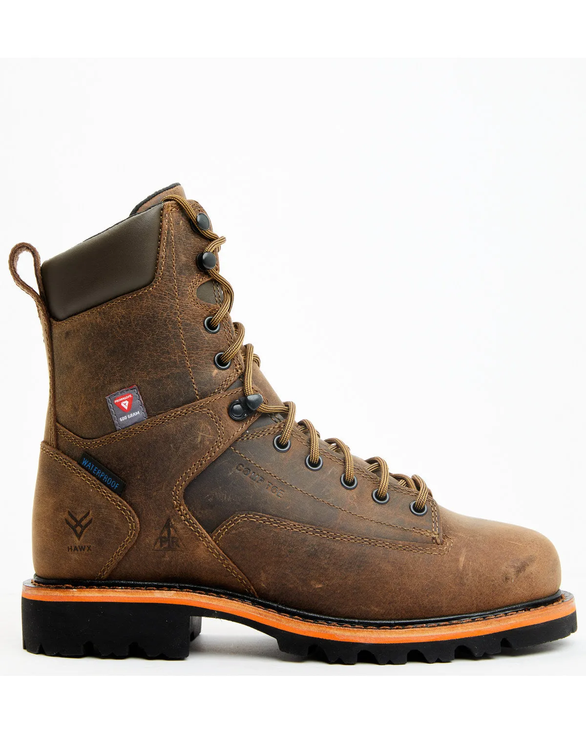 Men's 8" Insulated Lace-Up Waterproof Work Boots - Composite Toe