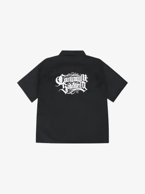 MEN'S HIP HOP EMBROIDERY WORKWEAR SHIRT