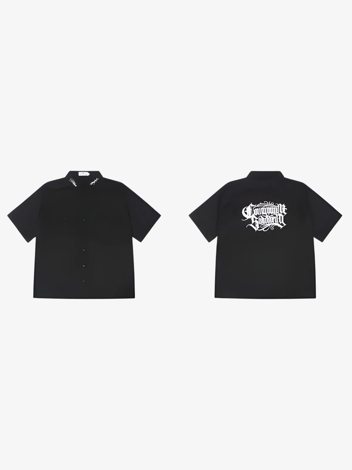 MEN'S HIP HOP EMBROIDERY WORKWEAR SHIRT