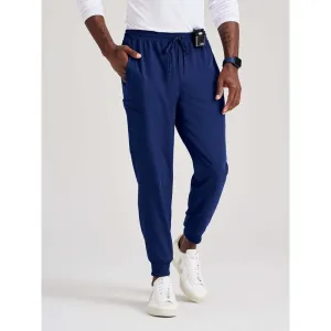 Men's Rally Jogger Scrub Pant - Barco Unify Collection / Color - Indigo / Fit - Regular, Short, Tall / Sizes - XS, S, M, L, XL, 2XL, 3XL by Barco Uniforms