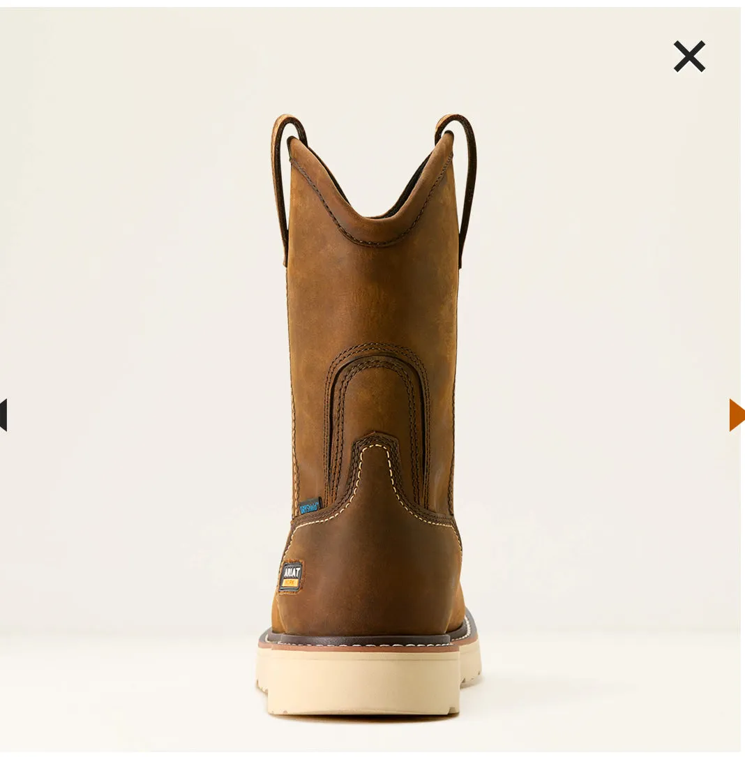 Men’s Rebar Wedge Pull-On Waterproof Work Boot
