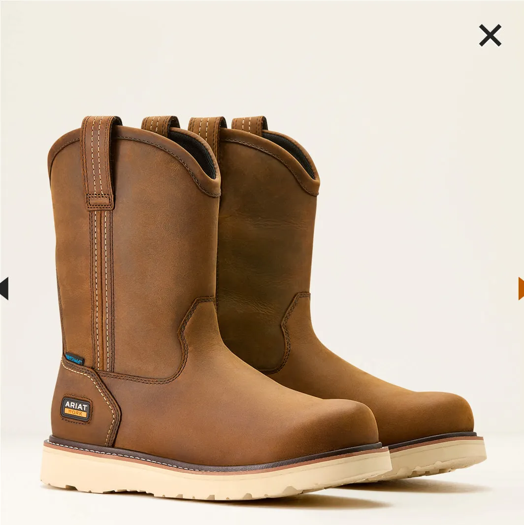Men’s Rebar Wedge Pull-On Waterproof Work Boot
