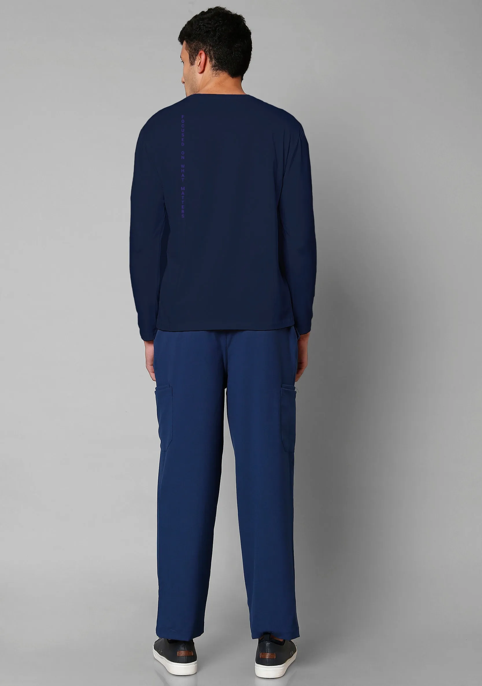 Men's Supersoft Longsleeves (Navy Blue) Underscrub