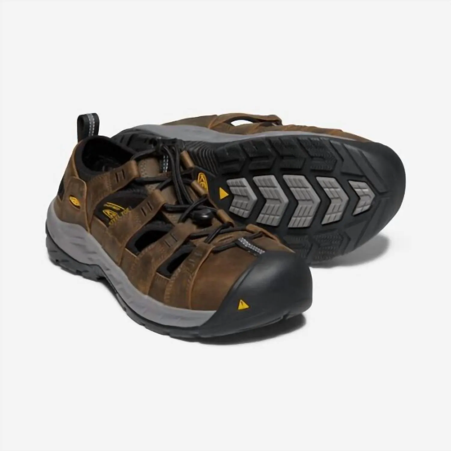 Men's Utility Atlanta Cool Work Sandals In Cascade Brown/black