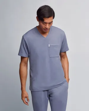 Men's V-neck Office Scrub Top | Jersey Milano
