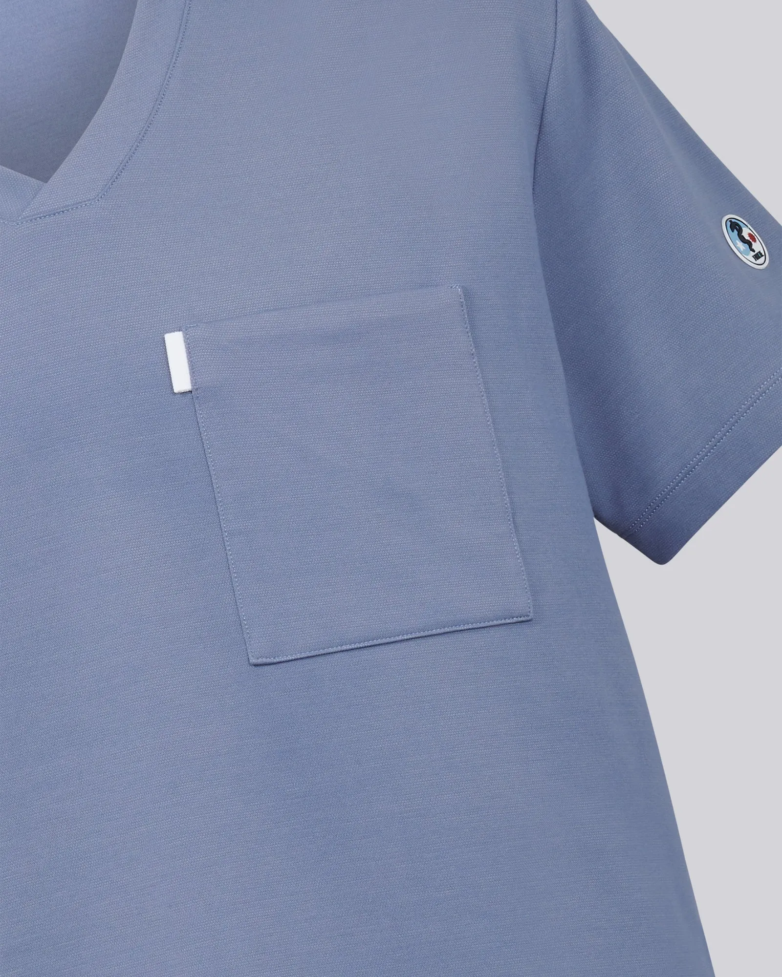 Men's V-neck Office Scrub Top | Jersey Milano