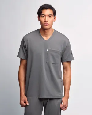 Men's V-neck Office Scrub Top | Jersey Milano