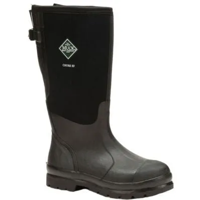 Muck Men's Chore Wild Calf Extended Fit Waterproof Work Boot- Black- MCXF-000