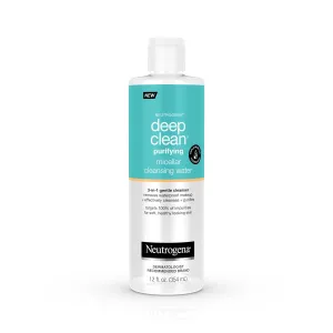 Neutrogena Deep Clean Micellar Water and Makeup Remover, 12 Fl Oz