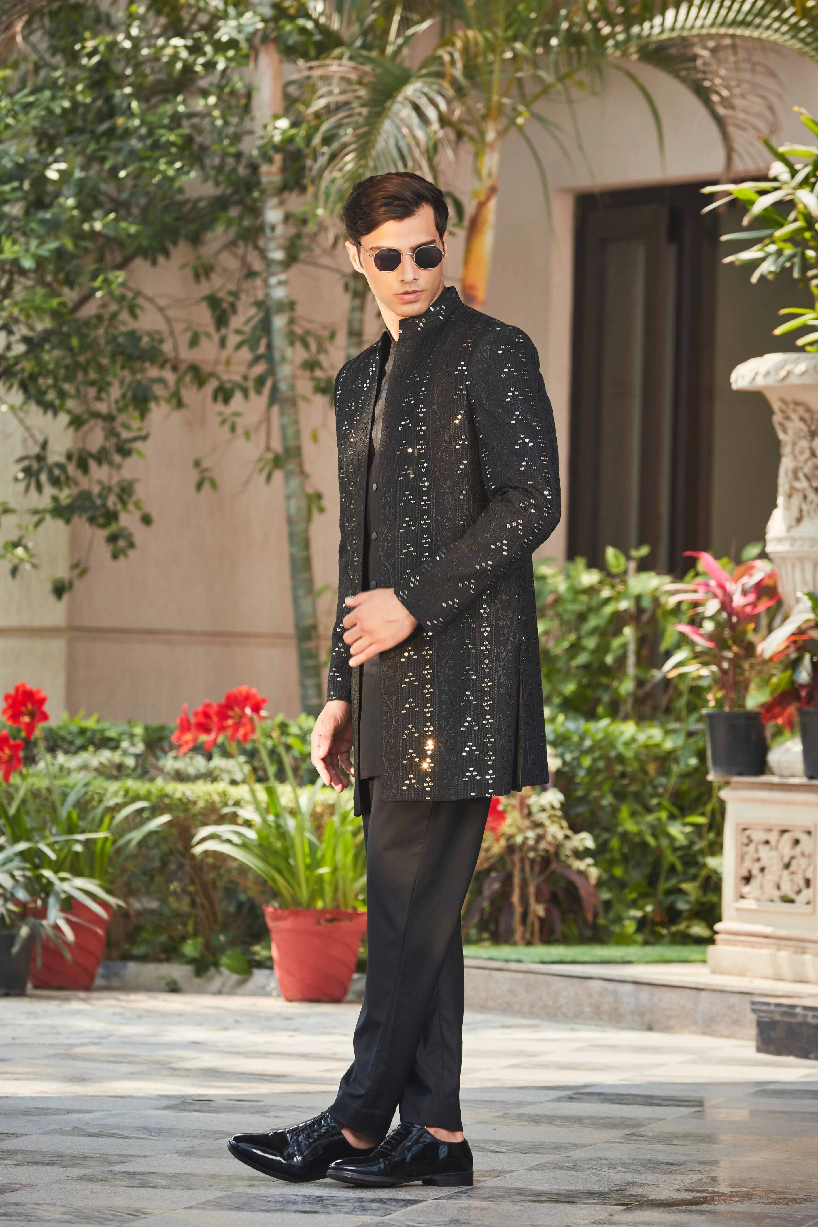 Niruha Open Jacket With kurta Set