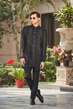 Niruha Open Jacket With kurta Set