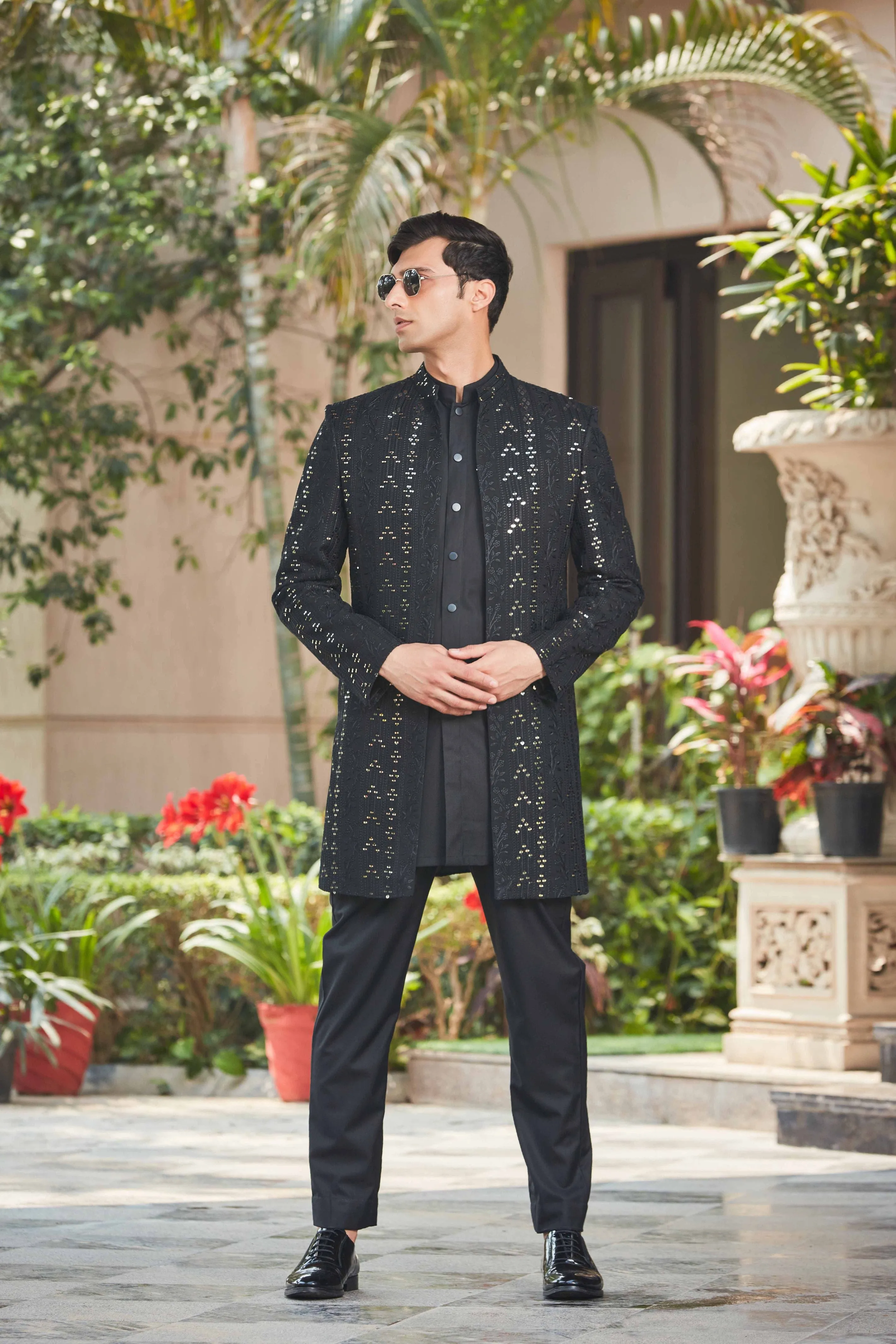 Niruha Open Jacket With kurta Set