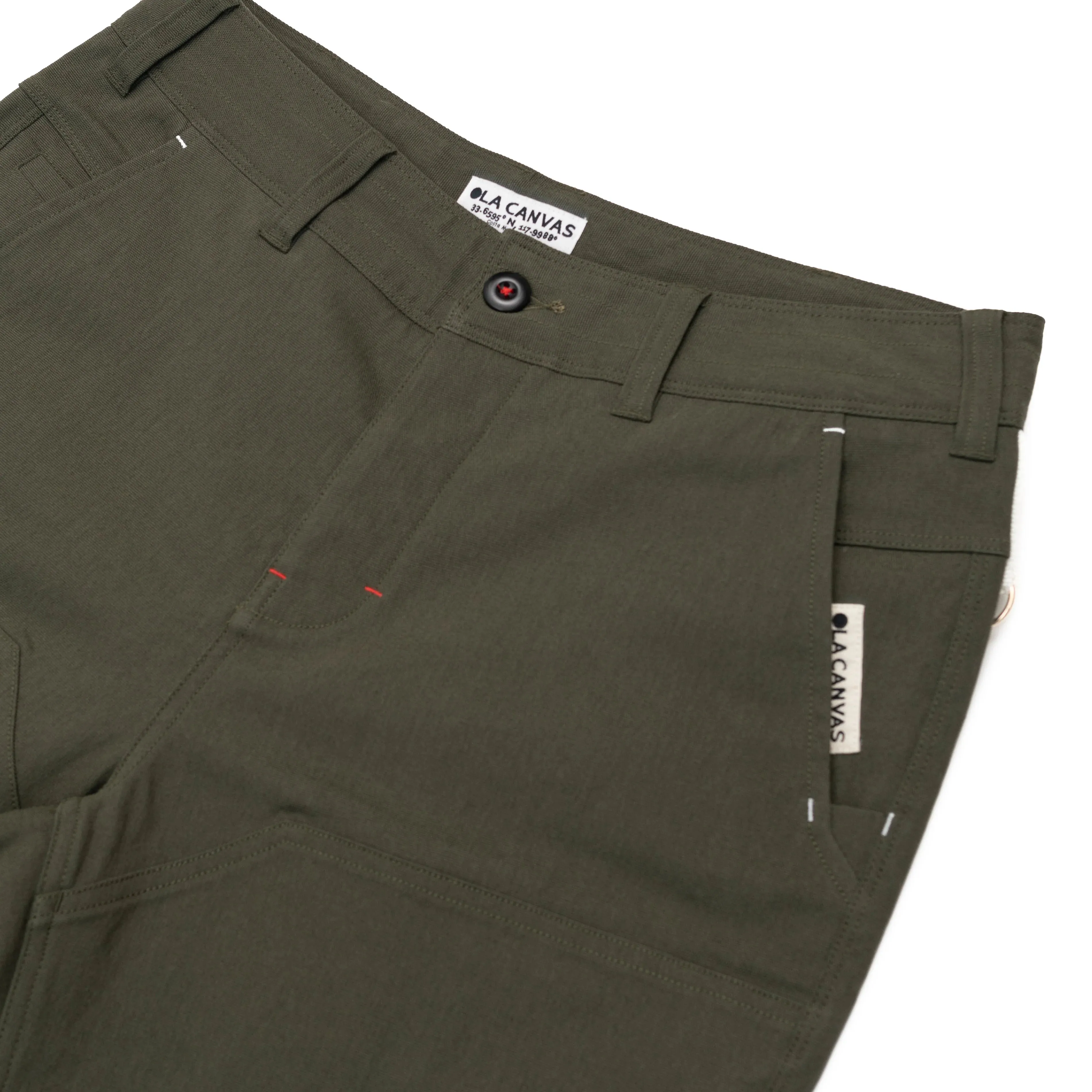Ola Canvas Utility Pant 01 - Green