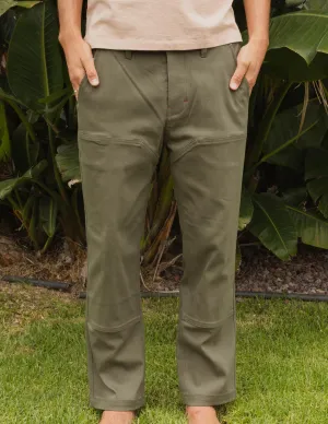 Ola Canvas Utility Pant 01 - Green