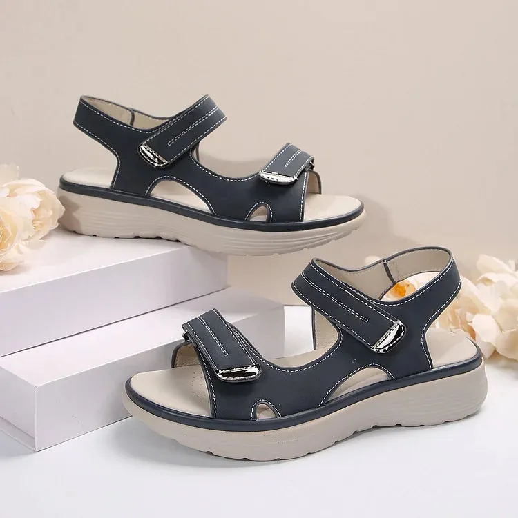 Orthopedic Sandals with Adjustable Straps and Cushioned Sole