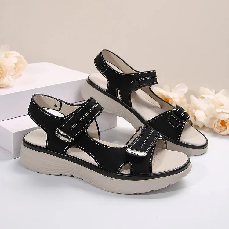 Orthopedic Sandals with Adjustable Straps and Cushioned Sole
