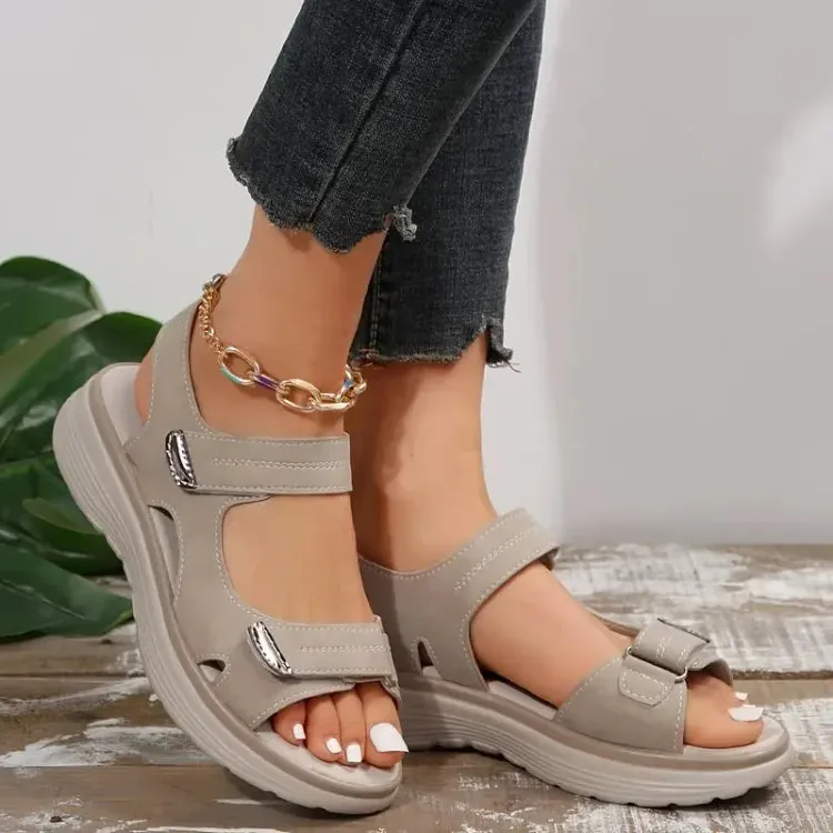 Orthopedic Sandals with Adjustable Straps and Cushioned Sole