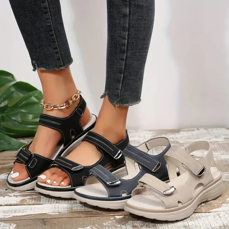 Orthopedic Sandals with Adjustable Straps and Cushioned Sole