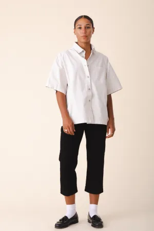Oversized Work Shirt in Oyster