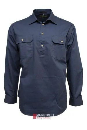 Pilbara Heavy Weight Long Sleeve Closed Front Shirt