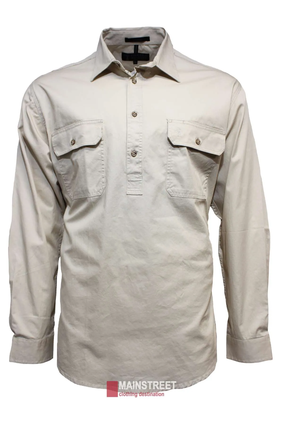 Pilbara Heavy Weight Long Sleeve Closed Front Shirt