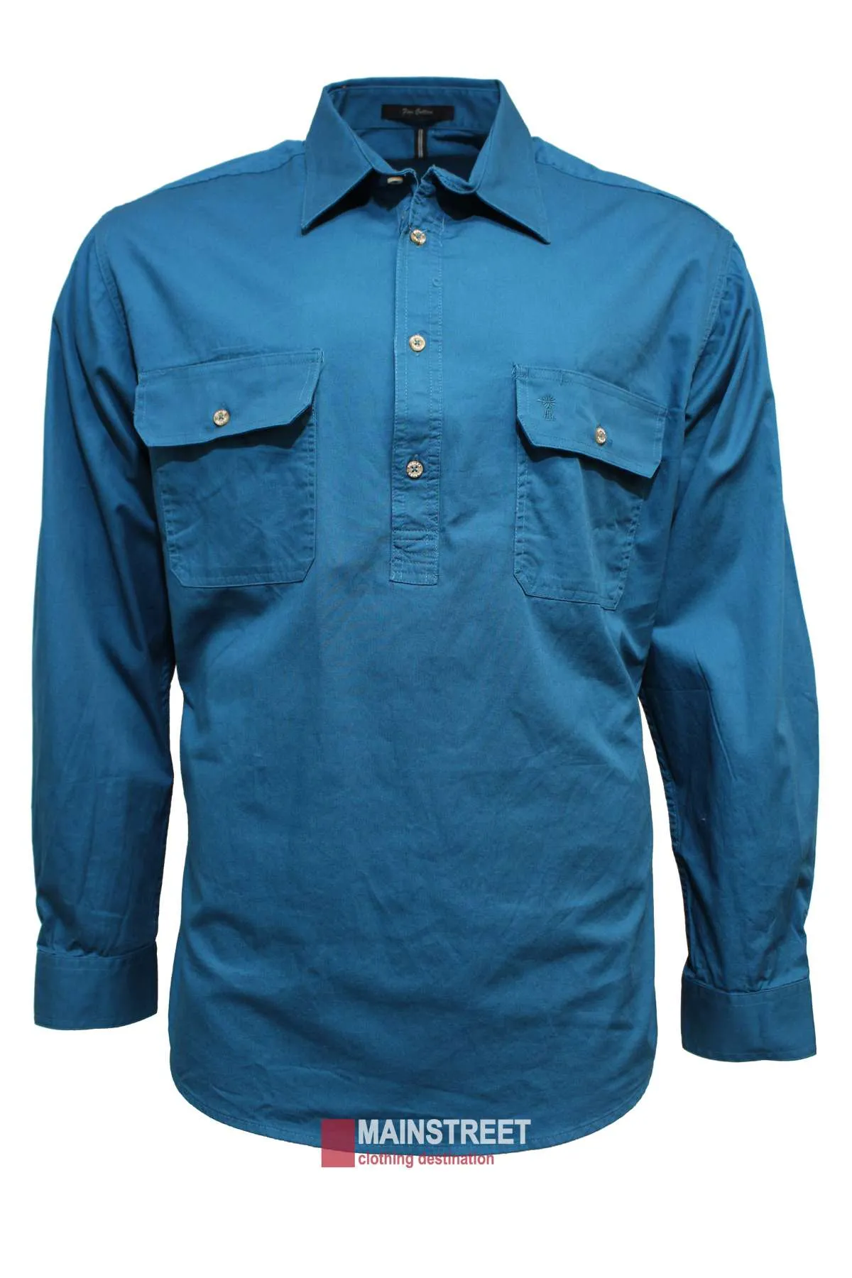 Pilbara Heavy Weight Long Sleeve Closed Front Shirt