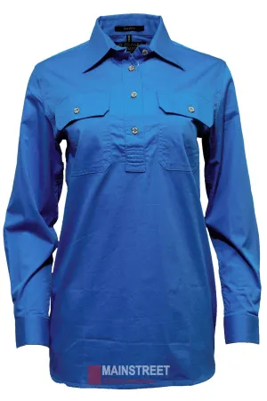 Pilbara Ladies Long Sleeve Closed Front Shirt
