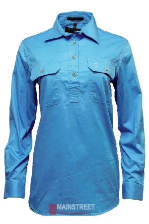 Pilbara Ladies Long Sleeve Closed Front Shirt