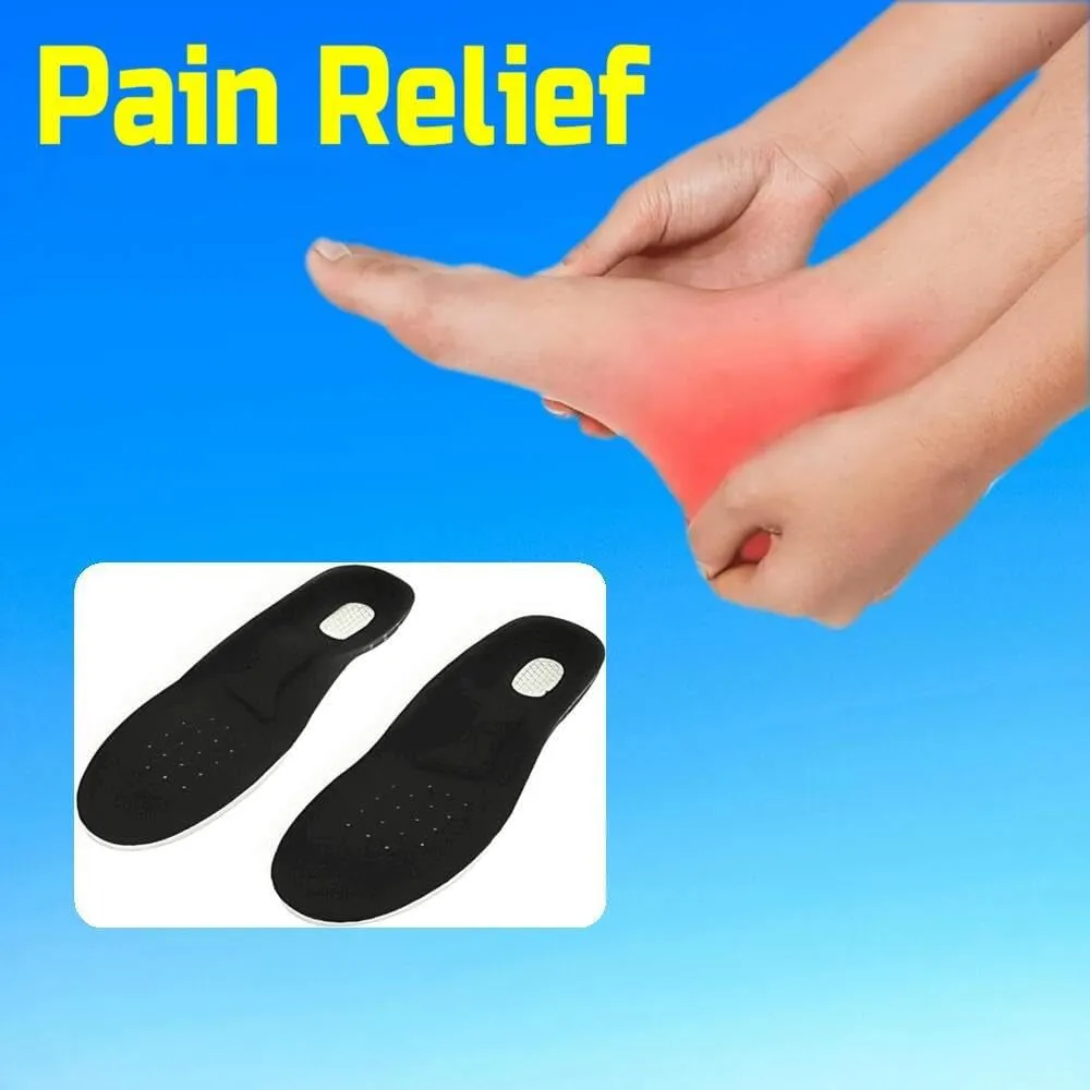 Plantar Fasciitis Support Insoles for Men or Women - Foot Arch Support Inserts