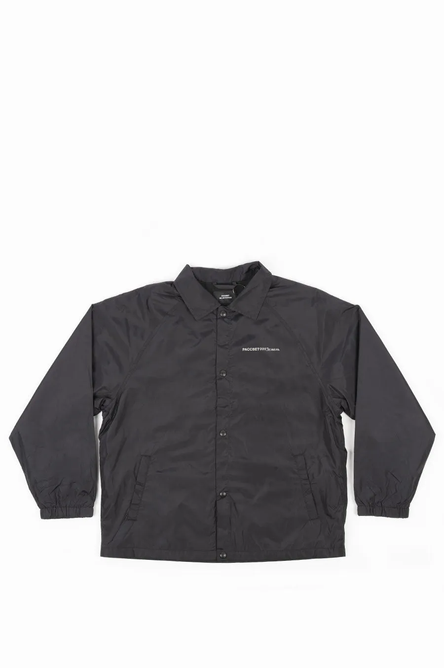 RASSVET MENS POLYAMIDE COACH JACKET BLACK